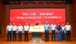 “智汇八桂·名医带培”广西国际壮医医院名医工作站揭牌成立