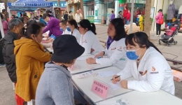 明秀分院携手沈阳社区，再次开展健康义诊活动